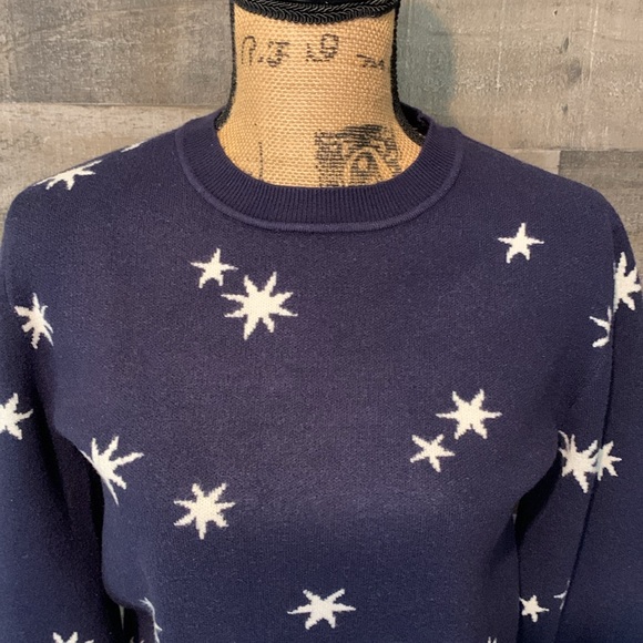 Free Assembly Navy Blue Star Sweater - Picture 5 of 16